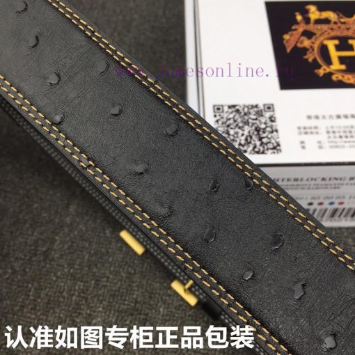Hermes Hermes ostrich patternGrade: Italian imported 100% top layer cowhide, Hermes. Herm è asdjp3m5 - Image 9