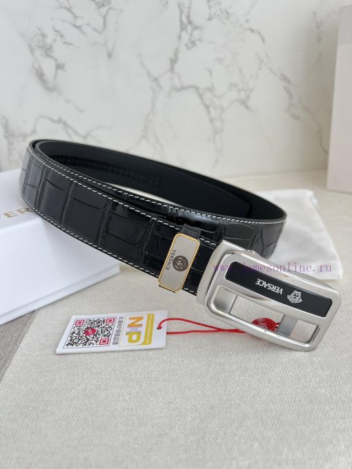 Versace Versace. ️ Belt and belt automatic beltAutomatic belt, classic head buckle made of p rex5nudw - Image 3