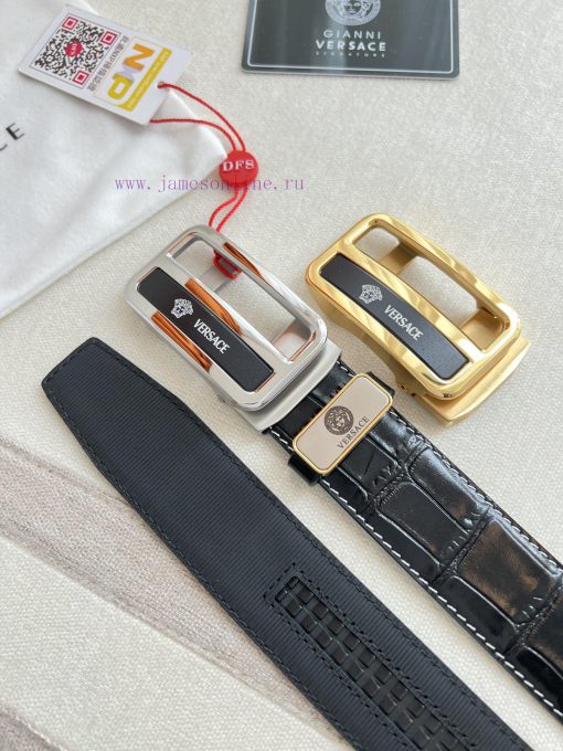 Versace Versace. ️ Belt and belt automatic beltAutomatic belt, classic head buckle made of p rex5nudw - Image 10