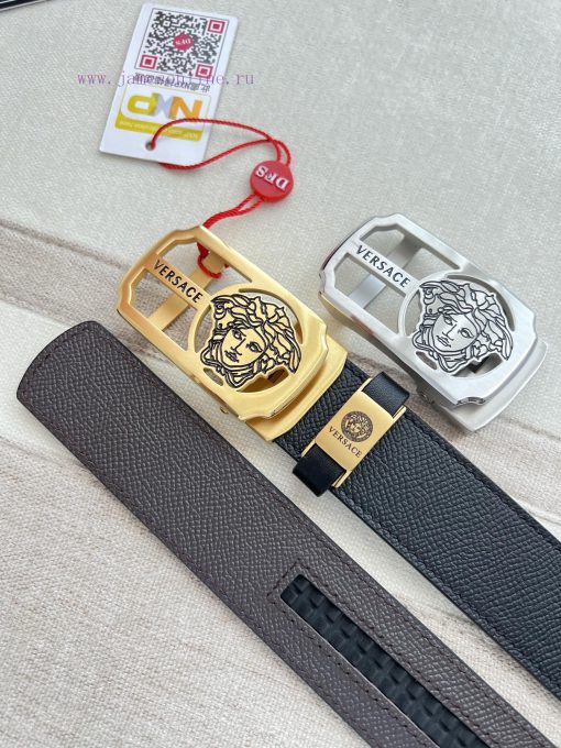Versace Versace. ️ Belt and belt automatic beltAutomatic belt, classic head buckle made of p c7anlzsl - Image 7