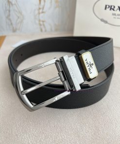 Prada PRADA ️ Belt and beltNeedle buckle, original classic boutique rotating needle buckle, vq6n7tft