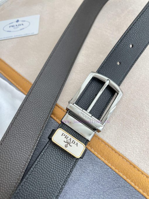 Prada PRADA ️ Belt and beltNeedle buckle, original classic boutique rotating needle buckle, vq6n7tft - Image 7