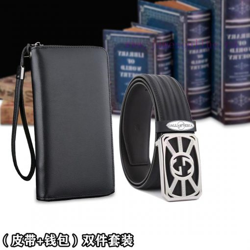 Belt and wallet two-piece setWooden box with accompanying picturesGUCC @ Belt+Wallet SetBuck s55vqyd3 - Image 9