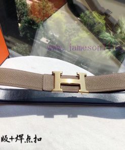 Hermes HermesMen's double-sided original leather waist belt 38mm, paired with stainless stee ri26jlxl