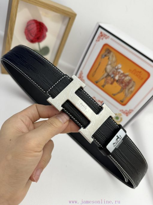 Hermes Hermès  Material: Leather Belt with 100% Head Layer. The leather belt is guaranteed t iulksl67 - Image 5