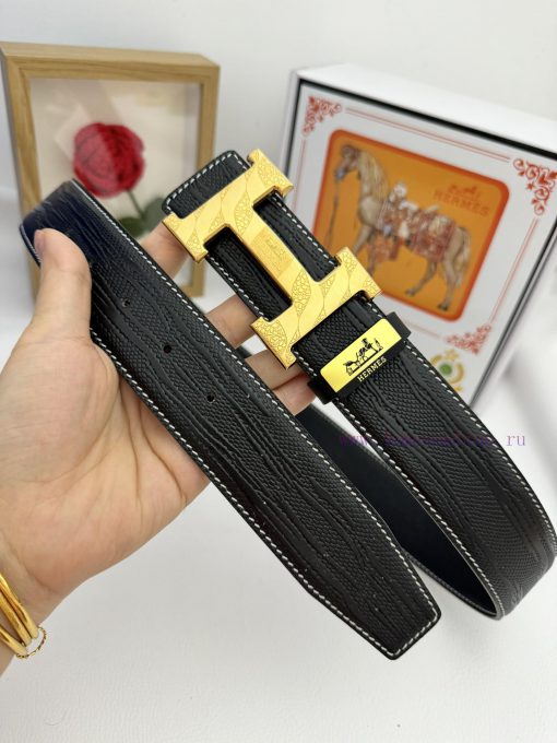 Hermes Hermès  Material: Leather Belt with 100% Head Layer. The leather belt is guaranteed t k5d9pz2z - Image 3