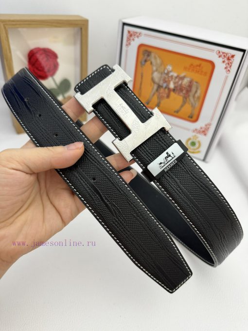 Hermes Hermès  Material: Leather Belt with 100% Head Layer. The leather belt is guaranteed t qlnar934 - Image 3