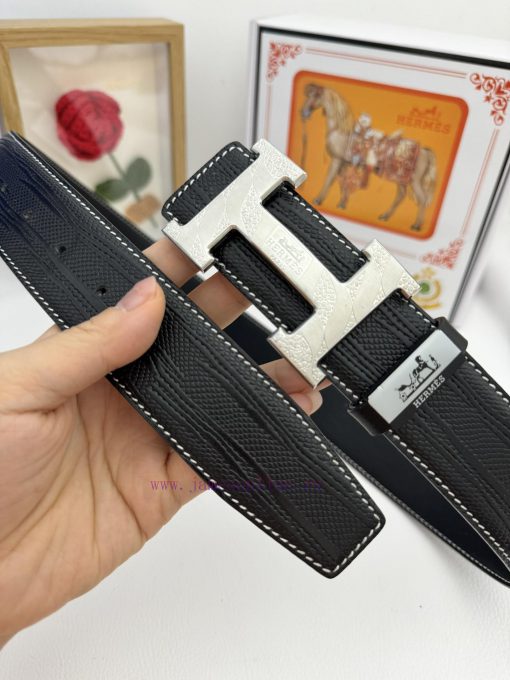 Hermes Hermès  Material: Leather Belt with 100% Head Layer. The leather belt is guaranteed t qlnar934 - Image 4