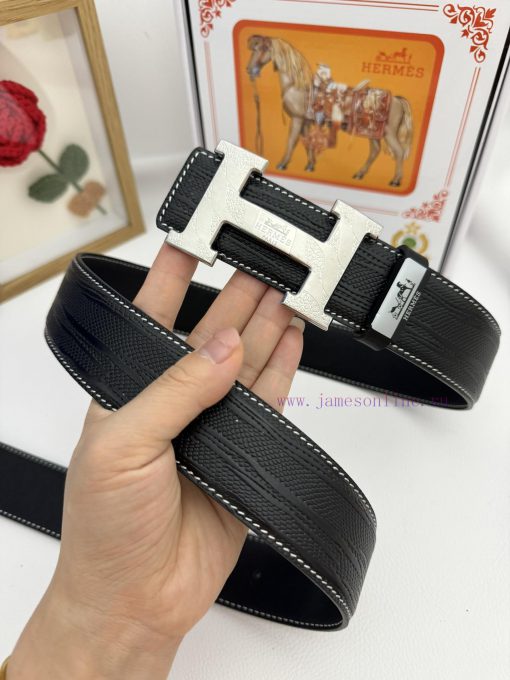 Hermes Hermès  Material: Leather Belt with 100% Head Layer. The leather belt is guaranteed t qlnar934 - Image 5