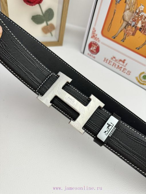 Hermes Hermès  Material: Leather Belt with 100% Head Layer. The leather belt is guaranteed t qlnar934 - Image 7