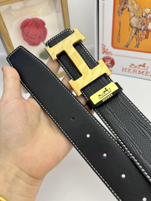 Hermes Hermès  Material: Leather Belt with 100% Head Layer. The leather belt is guaranteed t k5d9pz2z - Image 9
