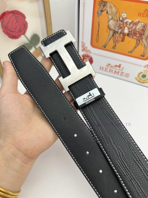 Hermes Hermès  Material: Leather Belt with 100% Head Layer. The leather belt is guaranteed t qlnar934 - Image 9