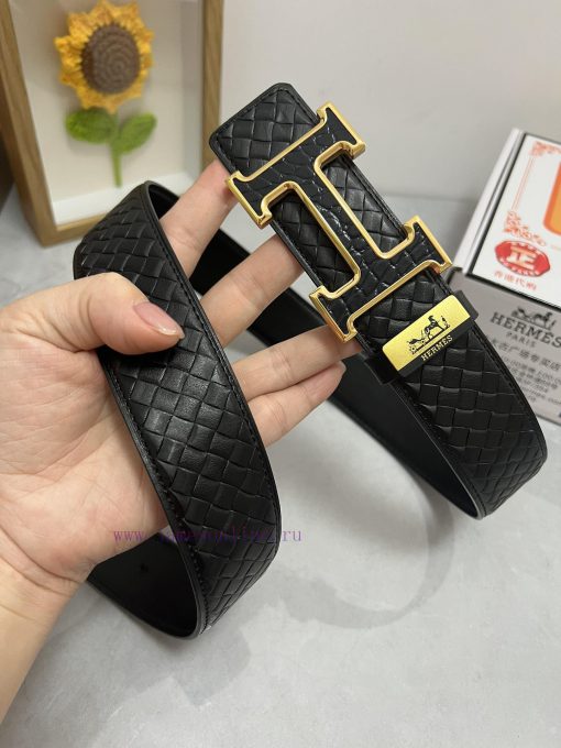 Hermes Hermès  Material: Leather Belt with 100% Head Layer. The leather belt is guaranteed t pc911cft - Image 8