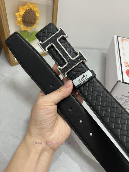 Hermes Hermès  Material: Leather Belt with 100% Head Layer. The leather belt is guaranteed t pc911cft - Image 9