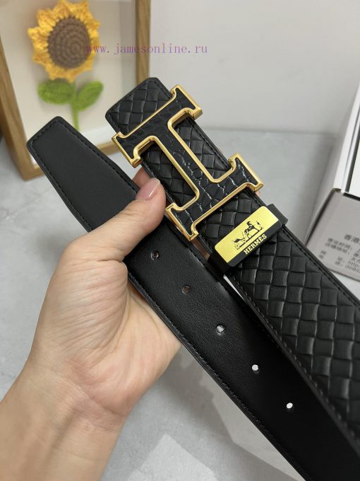 Hermes Hermès  Material: Leather Belt with 100% Head Layer. The leather belt is guaranteed t pc911cft - Image 10