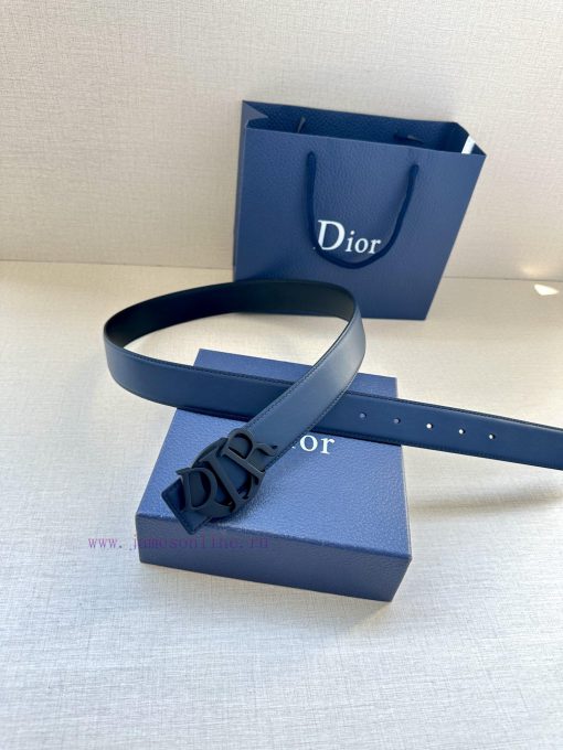 The stainless steel buckle of this Dior Charm belt with a width of 3.5cm reinterprets the cl zx5z0dlh - Image 5