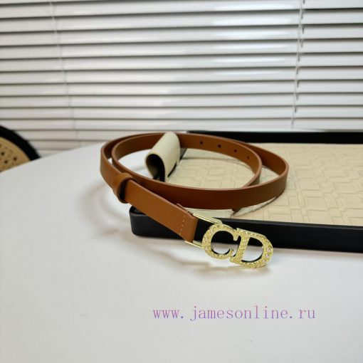 Dior 24 Early Spring New C D Buckle Brass Belt Buckle, Leather Belt Classic Forever 2.0cm</p 3socrw43 - Image 2