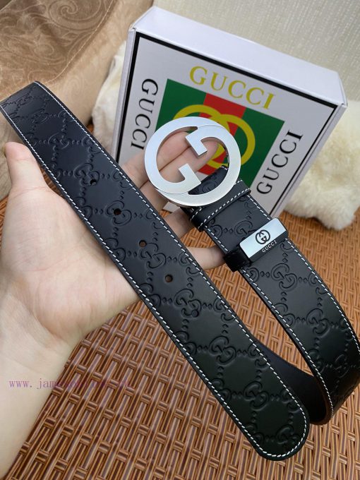 Gucci. Gucci  Material: Leather Belt with 100% Head Layer. The leather belt is guaranteed to jxy1v23p - Image 5