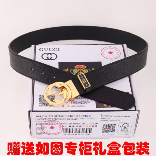 Belt Gucci Gucci double-sidedBelt made of 100% head layer cowhide, rotatable, dual color bel m65ig1pu - Image 10