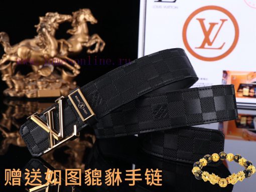 Belt LV Louis VuittonThe waistband is made of 100% cowhide, ensuring that the genuine leathe 2xgl7qba - Image 3