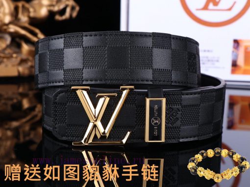 Belt LV Louis VuittonThe waistband is made of 100% cowhide, ensuring that the genuine leathe 2xgl7qba - Image 4