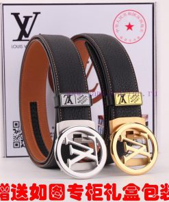 Belt LV Louis Vuitton automatic buckleThe waistband is made of 100% imported original cowhid bhuhkj4n