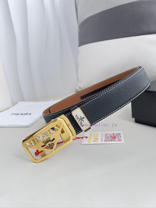 Prada. Prada Belt Automatic BeltAutomatic belt, classic pure steel material automatic buckle f180xeza