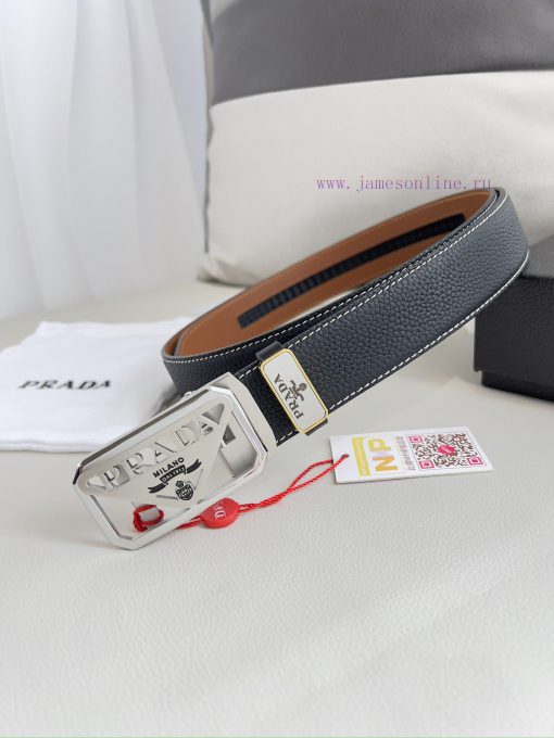 Prada. Prada Belt Automatic BeltAutomatic belt, classic pure steel material automatic buckle v4i1s4rw