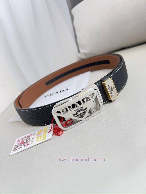 Prada. Prada Belt Automatic BeltAutomatic belt, classic pure steel material automatic buckle v4i1s4rw - Image 3