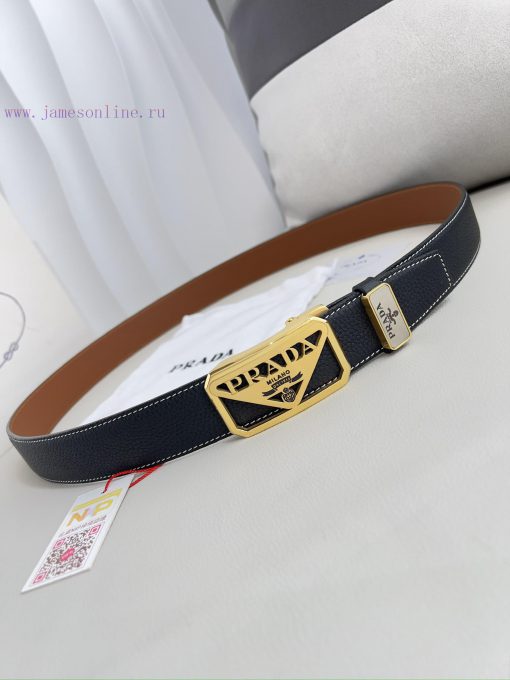 Prada. Prada Belt Automatic BeltAutomatic belt, classic pure steel material automatic buckle f180xeza - Image 6