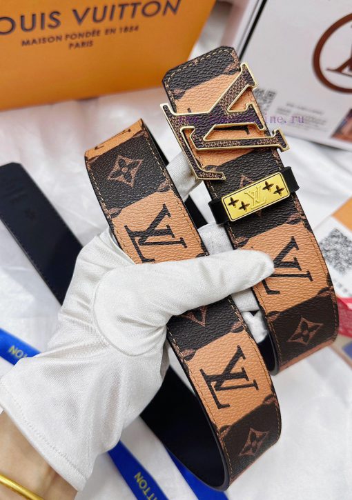 Belt LV Louis ReproductionBelt made of 100% head layer cowhide, ensuring genuine leather sti ww3ltp1b - Image 4