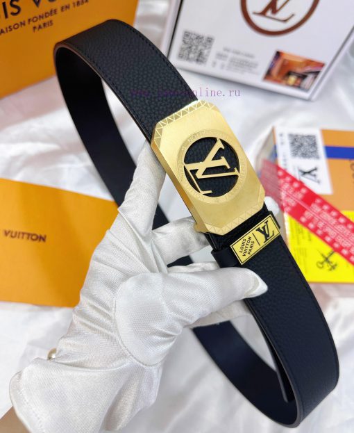 Belt LV Louis Vuitton's top tier replicaThe waistband is made of 100% cowhide, ensuring genu a20sqx7f - Image 7