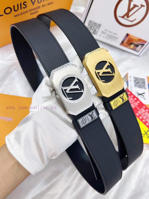 Belt LV Louis Vuitton's top tier replicaThe waistband is made of 100% cowhide, ensuring genu rm90zok4 - Image 19