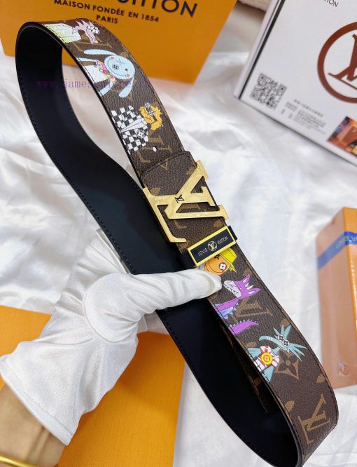 Belt LV Louis Vuitton's top tier replicaThe waistband is made of 100% cowhide, ensuring a ge gwowaft2 - Image 6