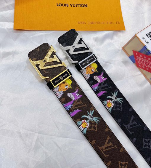 Belt LV Louis Vuitton's top tier replicaThe waistband is made of 100% cowhide, ensuring a ge gwowaft2 - Image 10