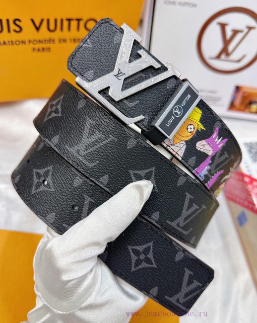 Belt LV Louis Vuitton's top tier replicaThe waistband is made of 100% cowhide, ensuring a ge snfcv00f - Image 12
