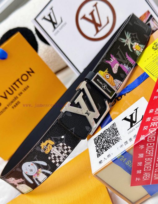 Belt LV Louis Vuitton's top tier replicaThe waistband is made of 100% cowhide, ensuring a ge snfcv00f - Image 13