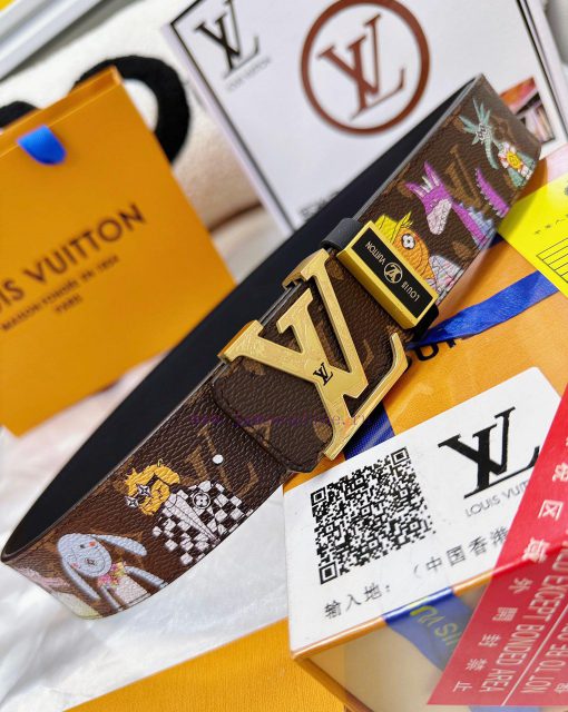 Belt LV Louis Vuitton's top tier replicaThe waistband is made of 100% cowhide, ensuring a ge gwowaft2 - Image 13