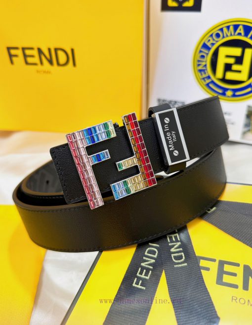 Belt FENDI Fendi ReproductionThe waistband is made of 100% head layer cowhide, ensuring genu wzbph42b - Image 2