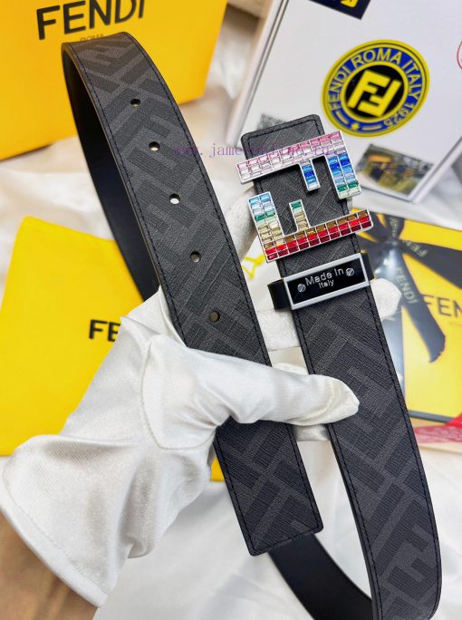 Belt FENDI Fendi ReproductionThe waistband is made of 100% head layer cowhide, ensuring genu jqnzaiyd - Image 5