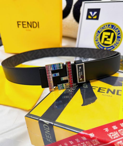 Belt FENDI Fendi ReproductionThe waistband is made of 100% head layer cowhide, ensuring genu wzbph42b - Image 6