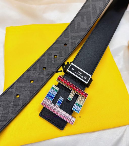 Belt FENDI Fendi ReproductionThe waistband is made of 100% head layer cowhide, ensuring genu wzbph42b - Image 10