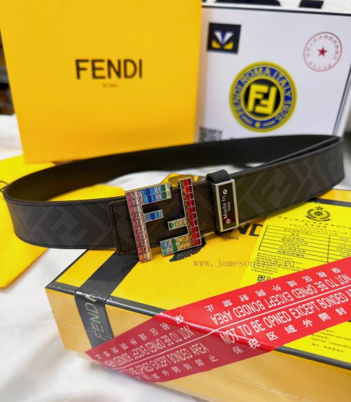 Belt FENDI Fendi ReproductionThe waistband is made of 100% head layer cowhide, ensuring genu jqnzaiyd - Image 16