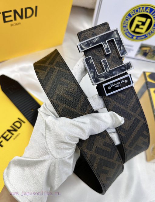 Belt FENDI Fendi ReproductionThe waistband is made of 100% cowhide, ensuring genuine leather p6so2z9g - Image 3