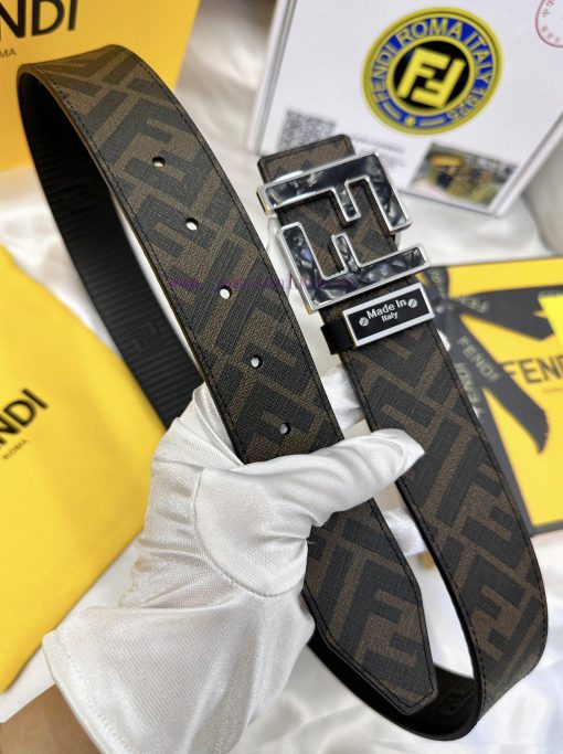 Belt FENDI Fendi ReproductionThe waistband is made of 100% cowhide, ensuring genuine leather p6so2z9g - Image 5