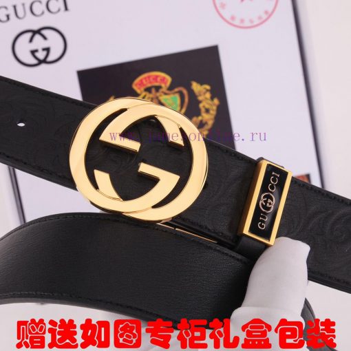 Belt Gucci Gucci double-sidedBelt made of 100% head layer cowhide, rotatable, dual color bel kzq4rkl3 - Image 8