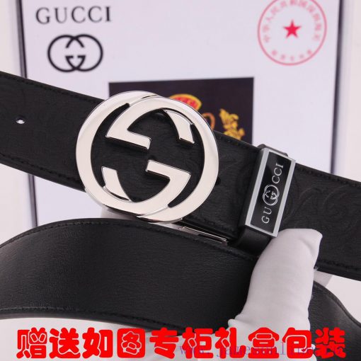 Belt Gucci Gucci double-sidedBelt made of 100% head layer cowhide, rotatable, dual color bel b2zb4bbq - Image 17