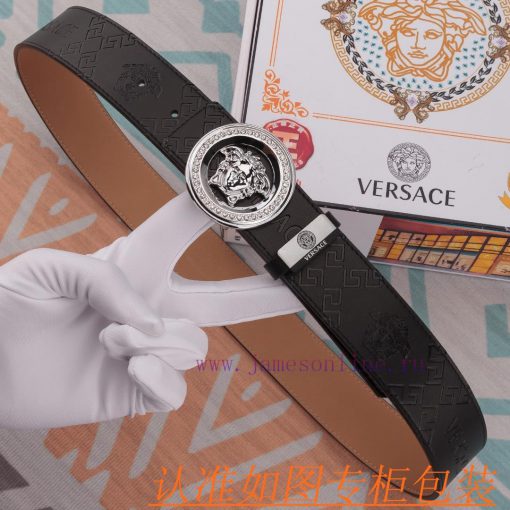Versace Belt ️ BeltMaterial: 100% top layer cowhide belt, ensuring genuine leather belt, fin fennbshv - Image 5