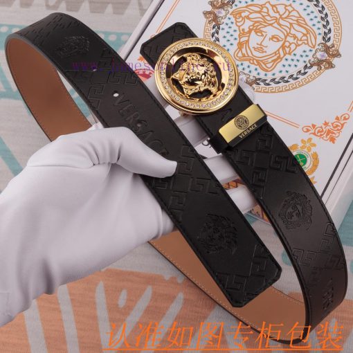Versace Belt ️ BeltMaterial: 100% top layer cowhide belt, ensuring genuine leather belt, fin 4lccs8kq - Image 7