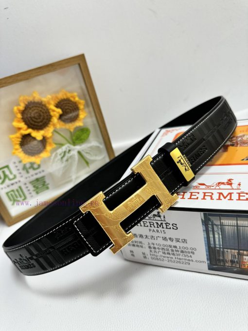 Hermes Hermès  Material: Leather Belt with 100% Head Layer. The leather belt is guaranteed t y4yetlip - Image 17